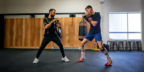 Photo réelle JAB Boxing avec Jérôme Arnould